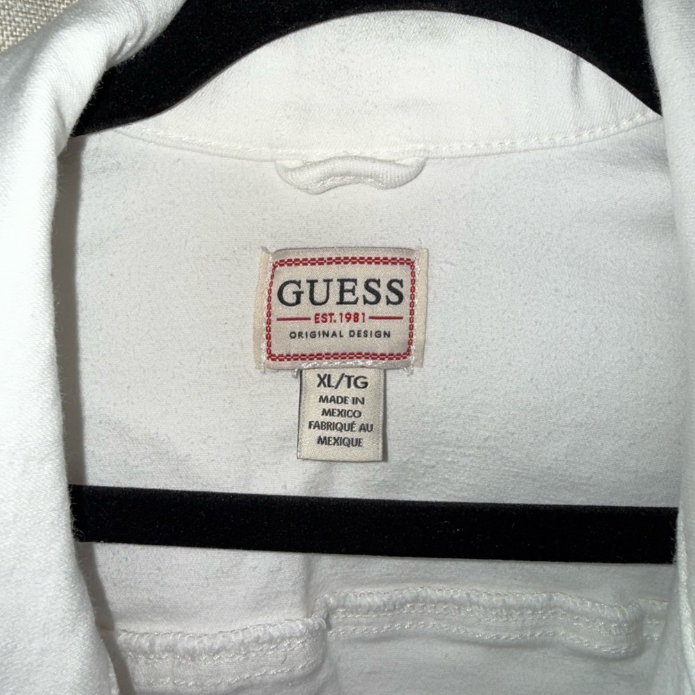 Guess Women's Bright White Denim Jacket - Picture 3 of 6